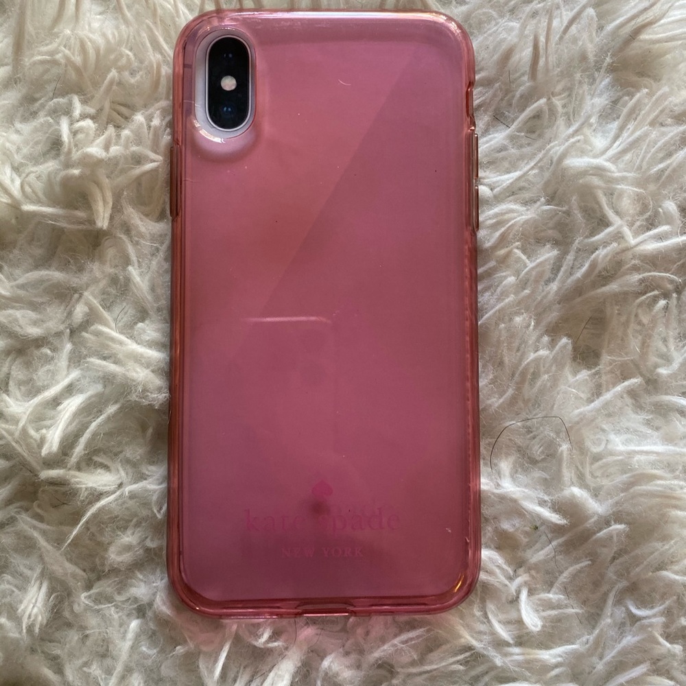 Kate spade pink clear iPhone X/XS case